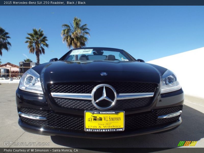Black / Black 2015 Mercedes-Benz SLK 250 Roadster