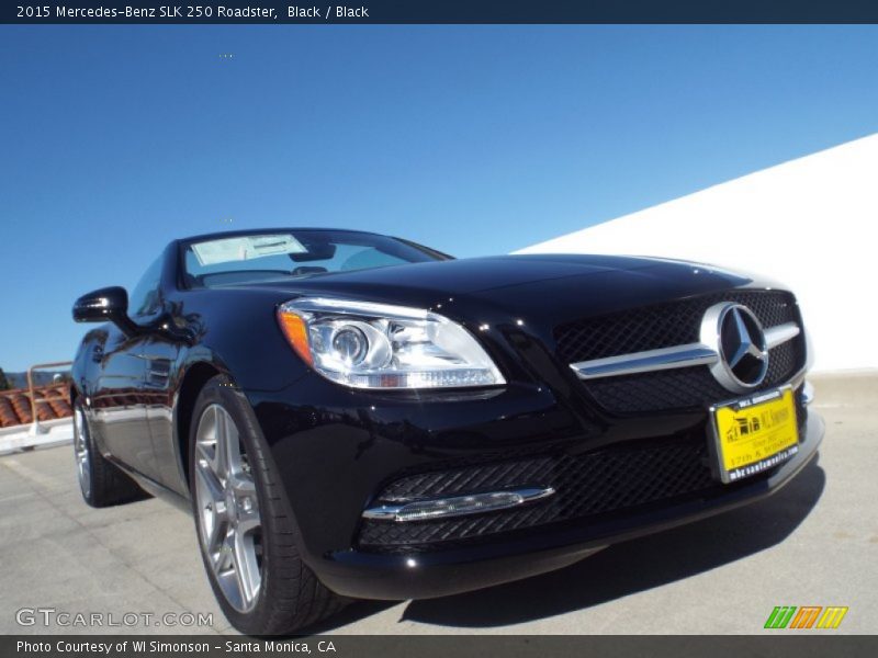 Black / Black 2015 Mercedes-Benz SLK 250 Roadster