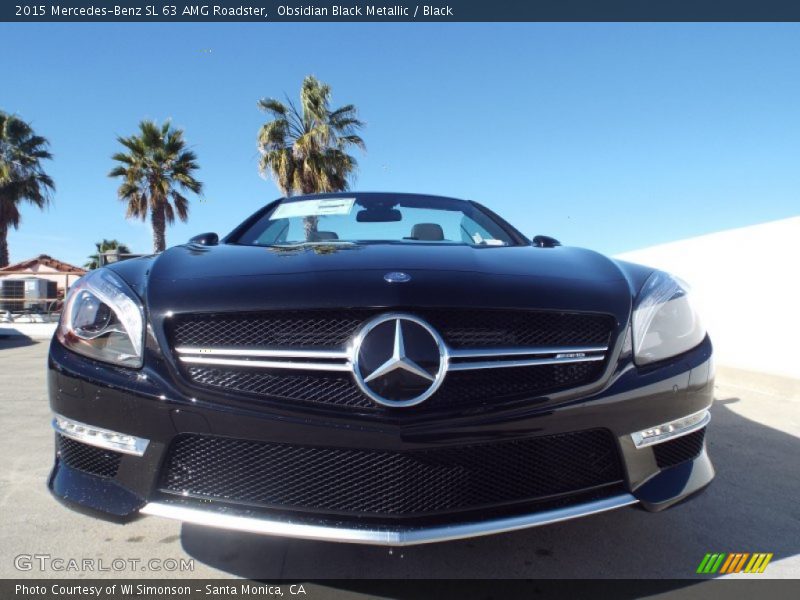 Obsidian Black Metallic / Black 2015 Mercedes-Benz SL 63 AMG Roadster
