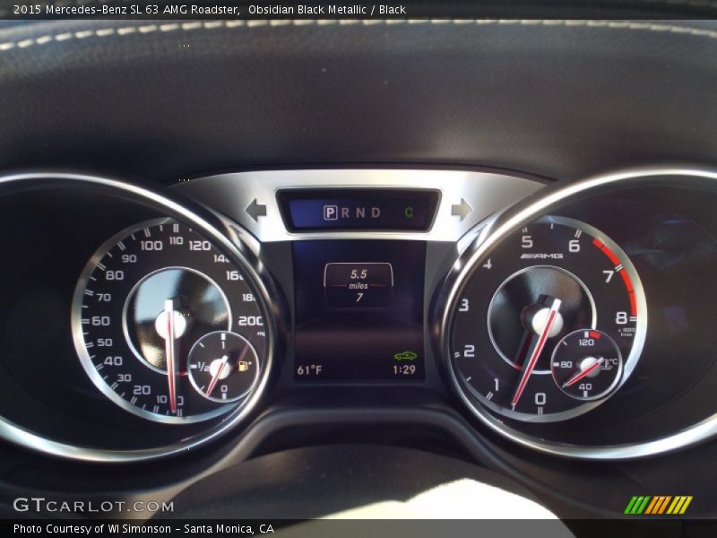  2015 SL 63 AMG Roadster 63 AMG Roadster Gauges