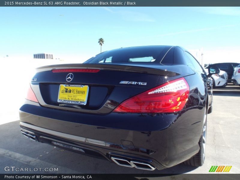 Obsidian Black Metallic / Black 2015 Mercedes-Benz SL 63 AMG Roadster