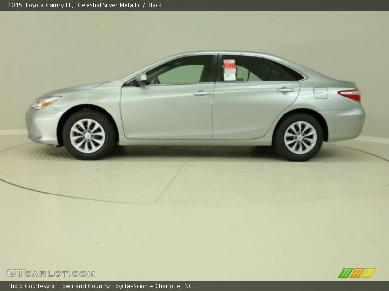 Celestial Silver Metallic / Black 2015 Toyota Camry LE