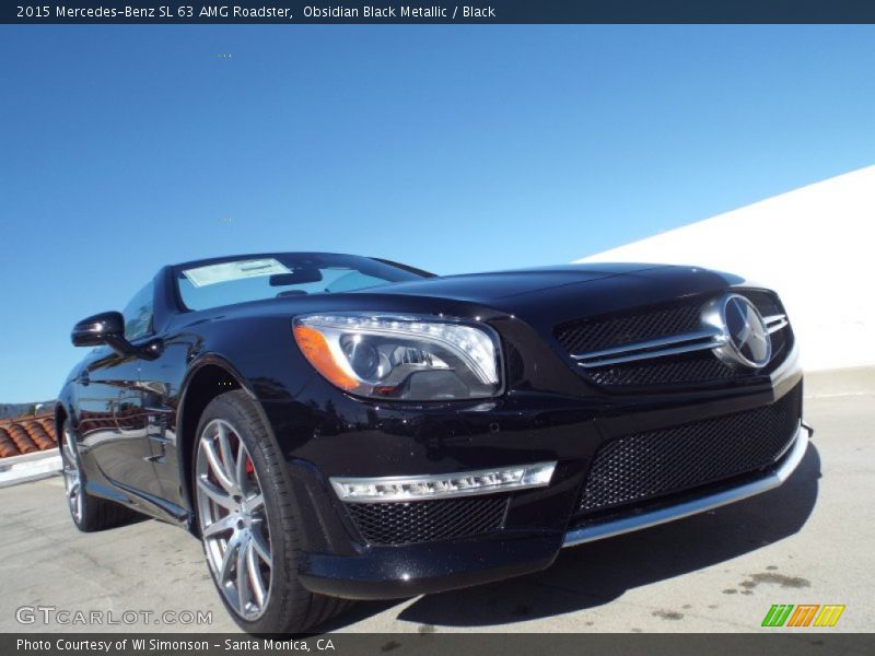 Obsidian Black Metallic / Black 2015 Mercedes-Benz SL 63 AMG Roadster