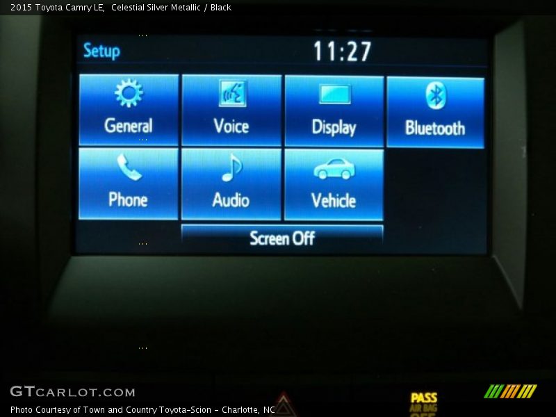 Celestial Silver Metallic / Black 2015 Toyota Camry LE