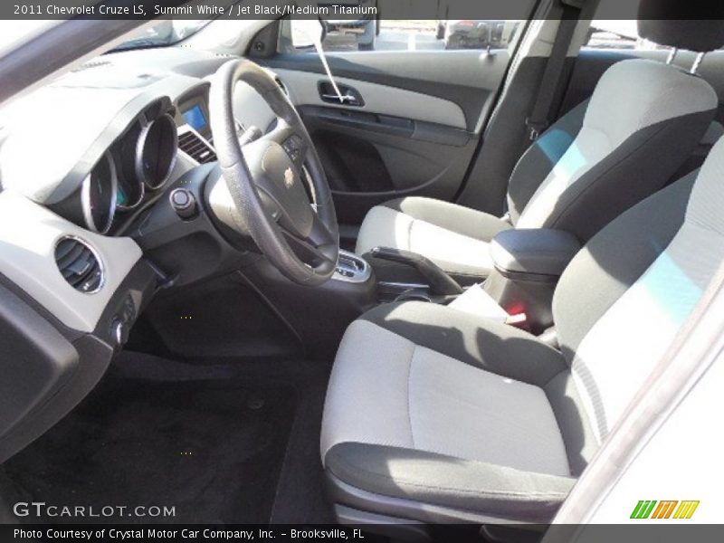 Summit White / Jet Black/Medium Titanium 2011 Chevrolet Cruze LS