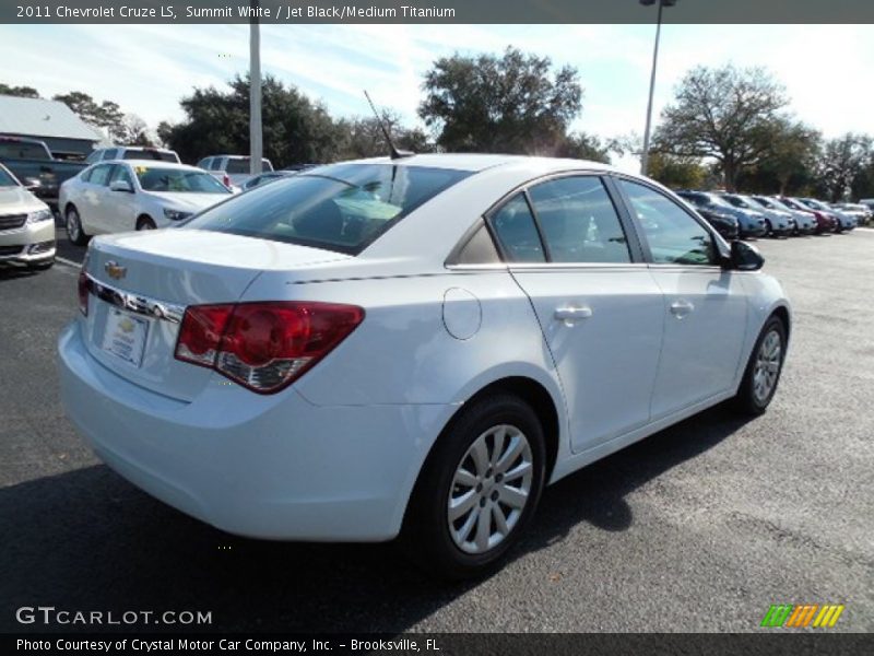 Summit White / Jet Black/Medium Titanium 2011 Chevrolet Cruze LS