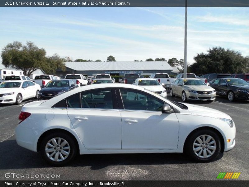 Summit White / Jet Black/Medium Titanium 2011 Chevrolet Cruze LS