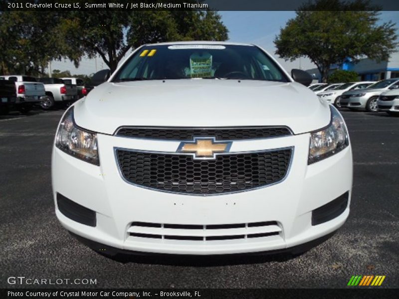 Summit White / Jet Black/Medium Titanium 2011 Chevrolet Cruze LS