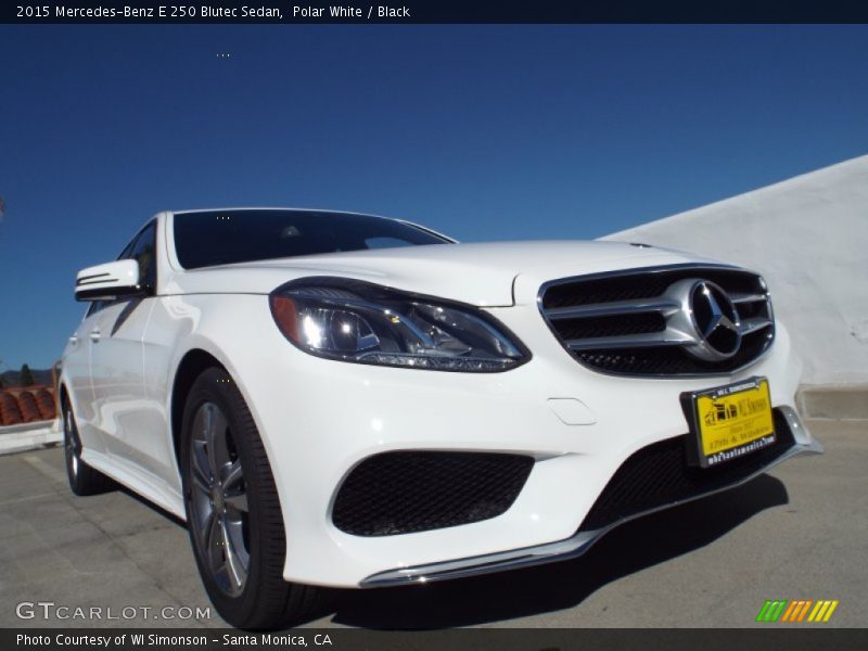 Polar White / Black 2015 Mercedes-Benz E 250 Blutec Sedan