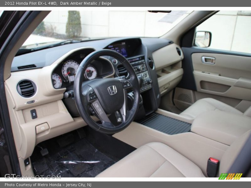  2012 Pilot EX-L 4WD Beige Interior