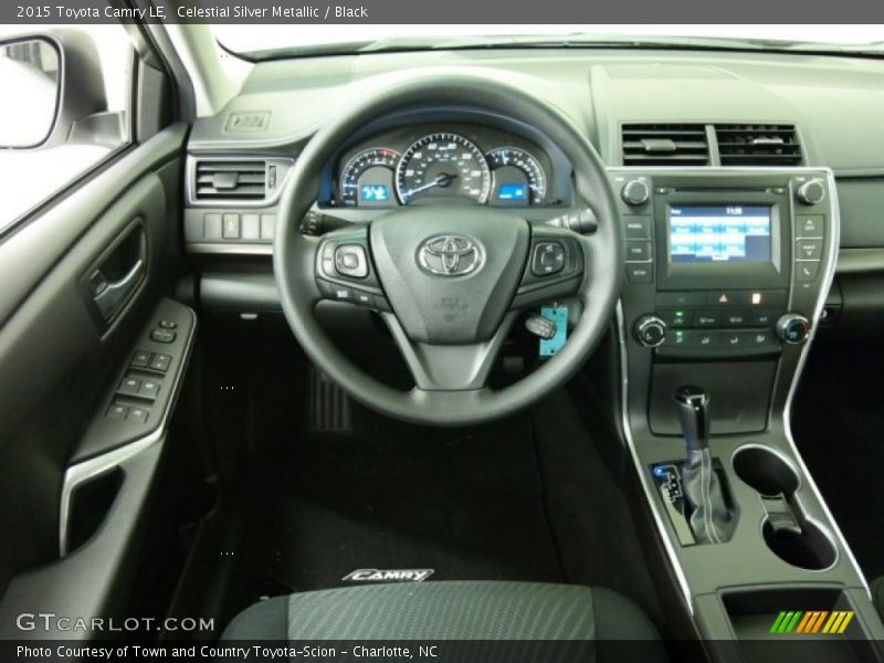 Celestial Silver Metallic / Black 2015 Toyota Camry LE