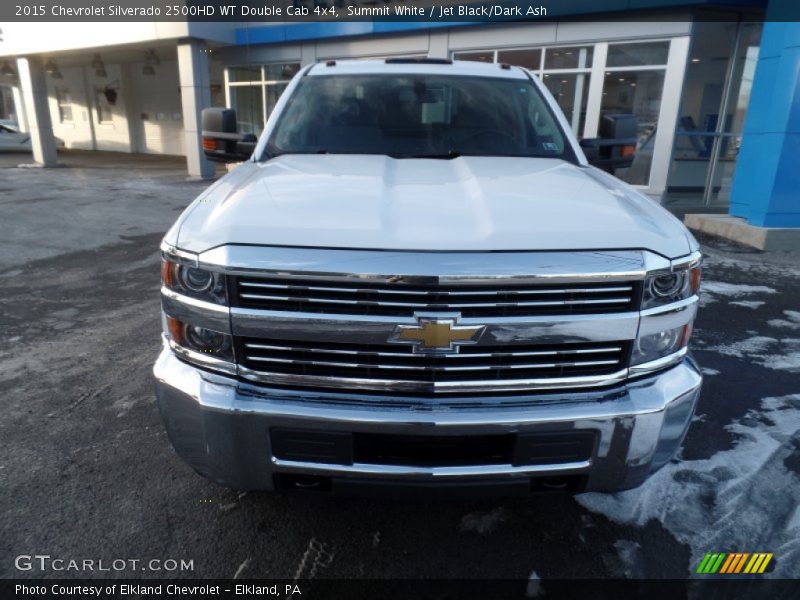 Summit White / Jet Black/Dark Ash 2015 Chevrolet Silverado 2500HD WT Double Cab 4x4