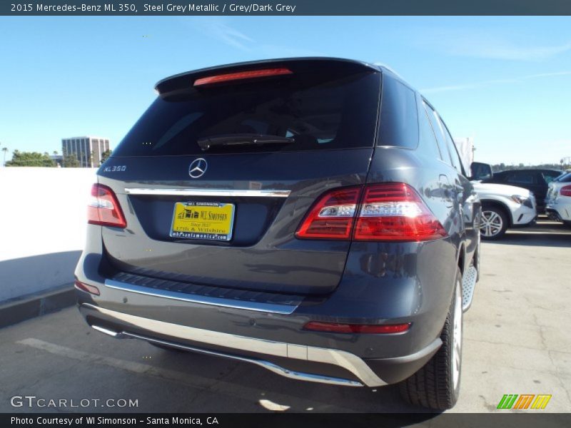 Steel Grey Metallic / Grey/Dark Grey 2015 Mercedes-Benz ML 350