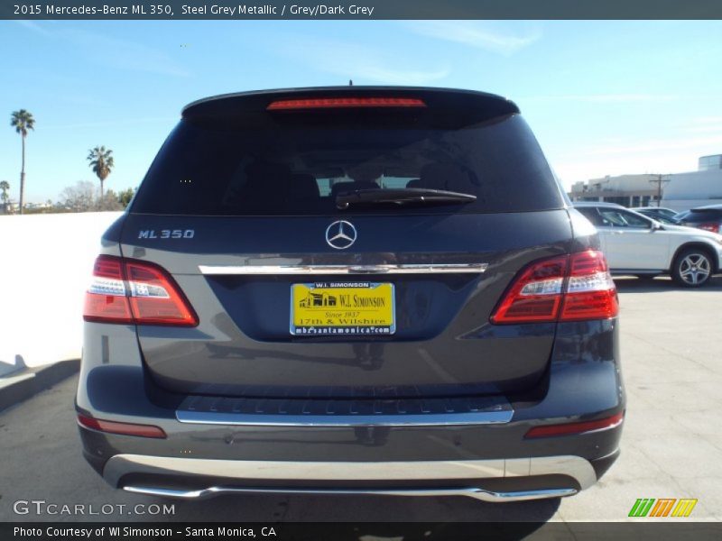 Steel Grey Metallic / Grey/Dark Grey 2015 Mercedes-Benz ML 350