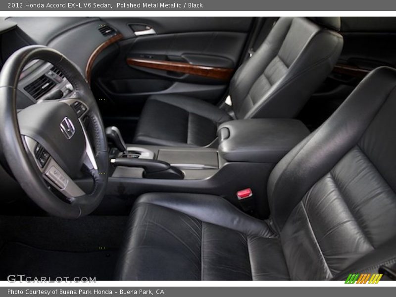 Polished Metal Metallic / Black 2012 Honda Accord EX-L V6 Sedan