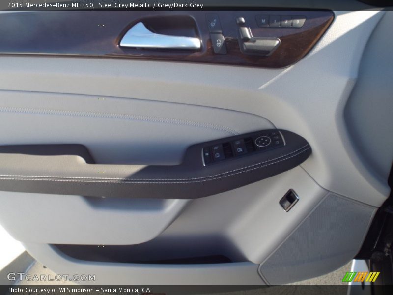 Steel Grey Metallic / Grey/Dark Grey 2015 Mercedes-Benz ML 350