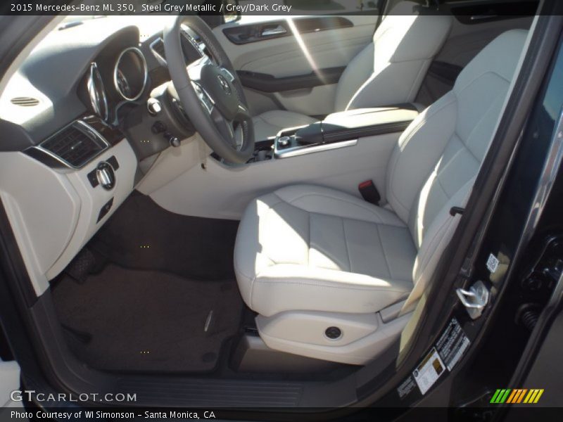 Steel Grey Metallic / Grey/Dark Grey 2015 Mercedes-Benz ML 350