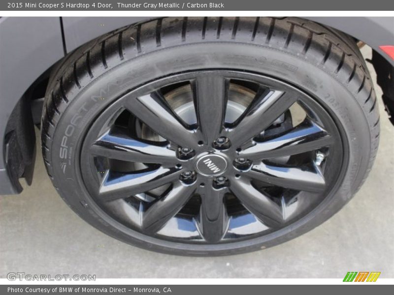 Thunder Gray Metallic / Carbon Black 2015 Mini Cooper S Hardtop 4 Door