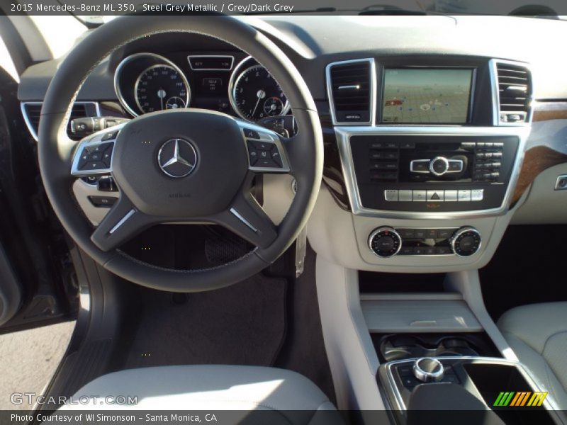 Steel Grey Metallic / Grey/Dark Grey 2015 Mercedes-Benz ML 350