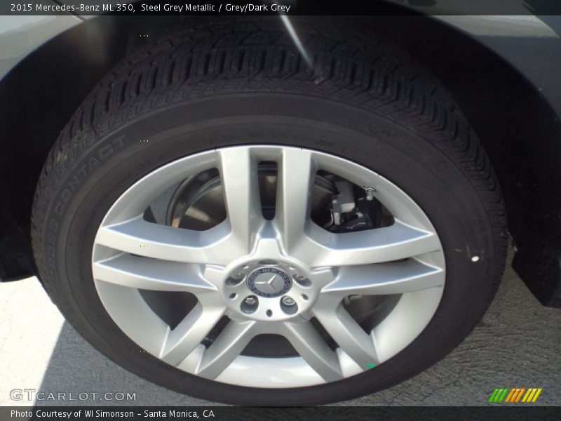 Steel Grey Metallic / Grey/Dark Grey 2015 Mercedes-Benz ML 350