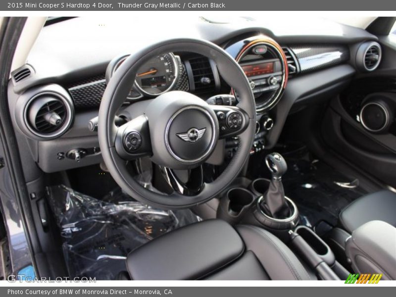 Thunder Gray Metallic / Carbon Black 2015 Mini Cooper S Hardtop 4 Door