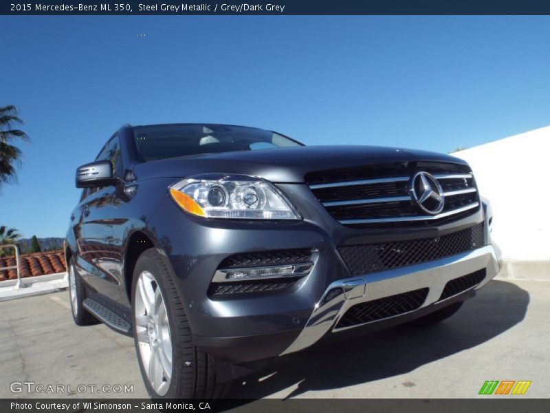 Steel Grey Metallic / Grey/Dark Grey 2015 Mercedes-Benz ML 350