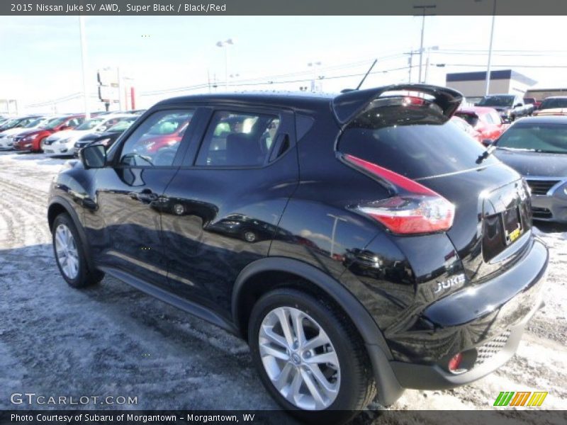 Super Black / Black/Red 2015 Nissan Juke SV AWD