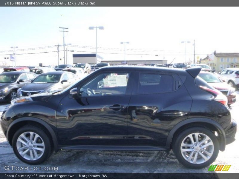 Super Black / Black/Red 2015 Nissan Juke SV AWD