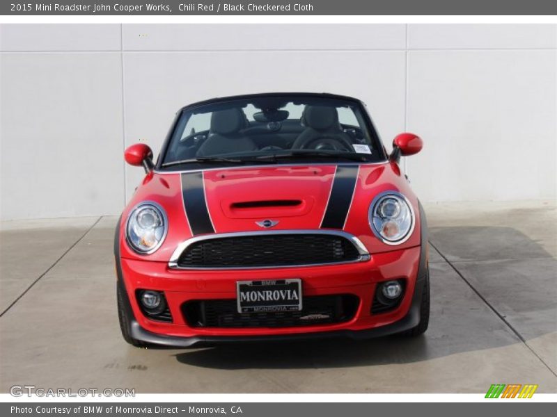 Chili Red / Black Checkered Cloth 2015 Mini Roadster John Cooper Works