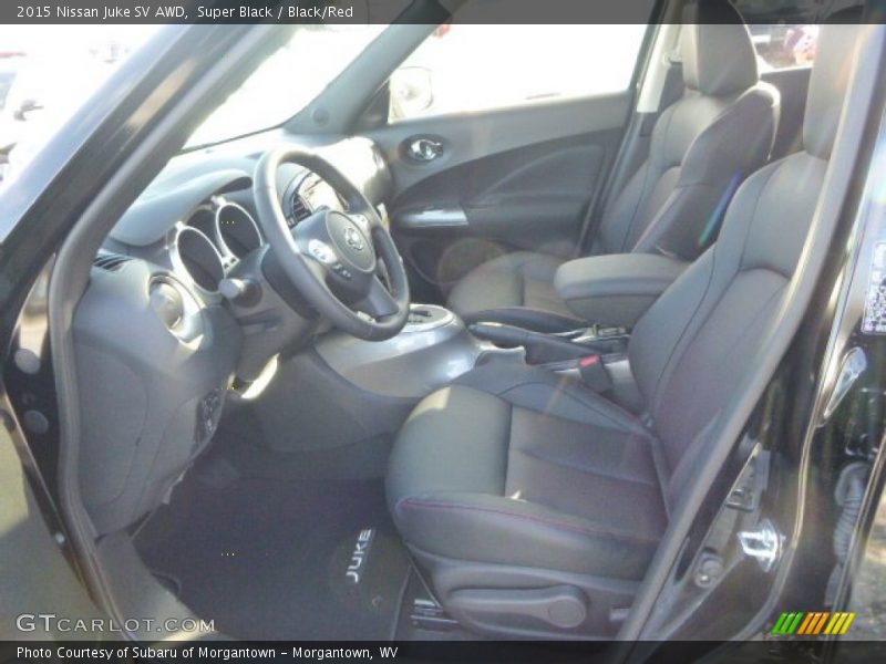 Super Black / Black/Red 2015 Nissan Juke SV AWD