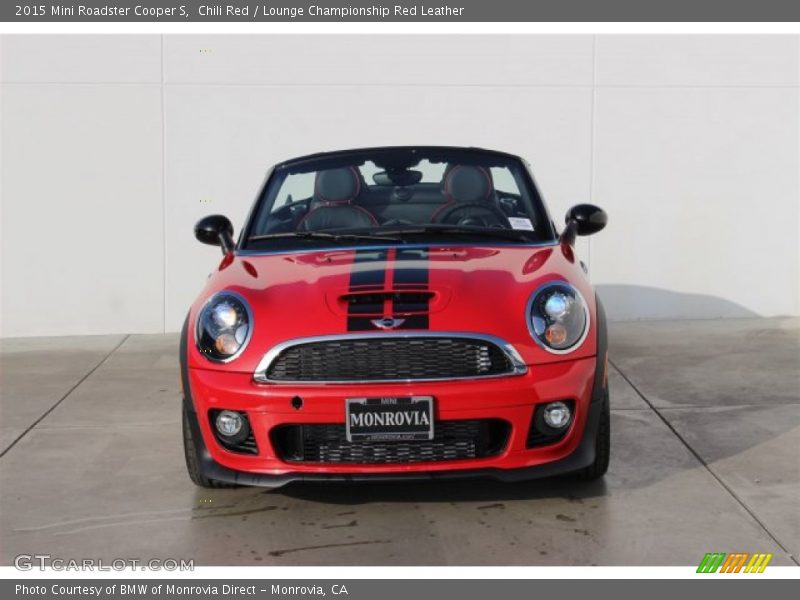 Chili Red / Lounge Championship Red Leather 2015 Mini Roadster Cooper S