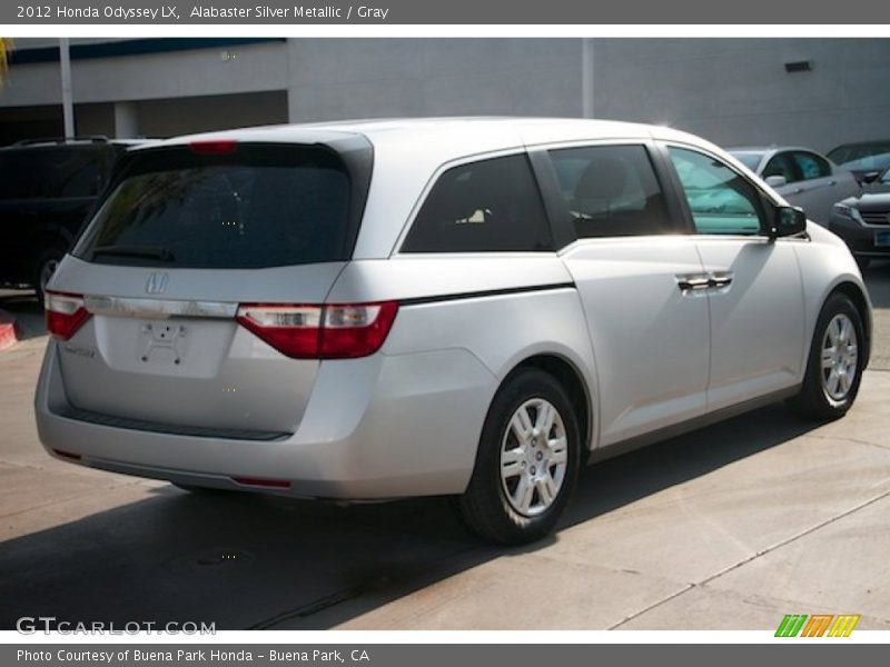 Alabaster Silver Metallic / Gray 2012 Honda Odyssey LX
