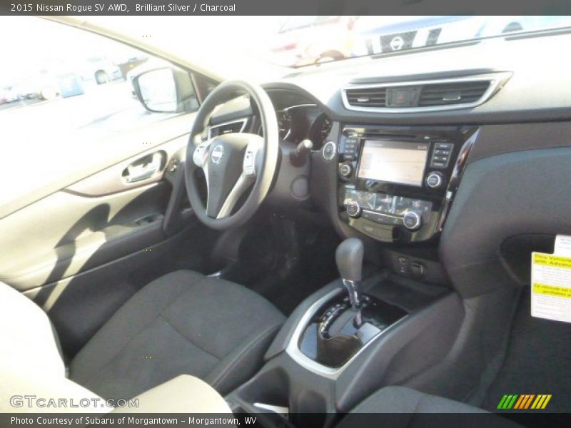 Brilliant Silver / Charcoal 2015 Nissan Rogue SV AWD
