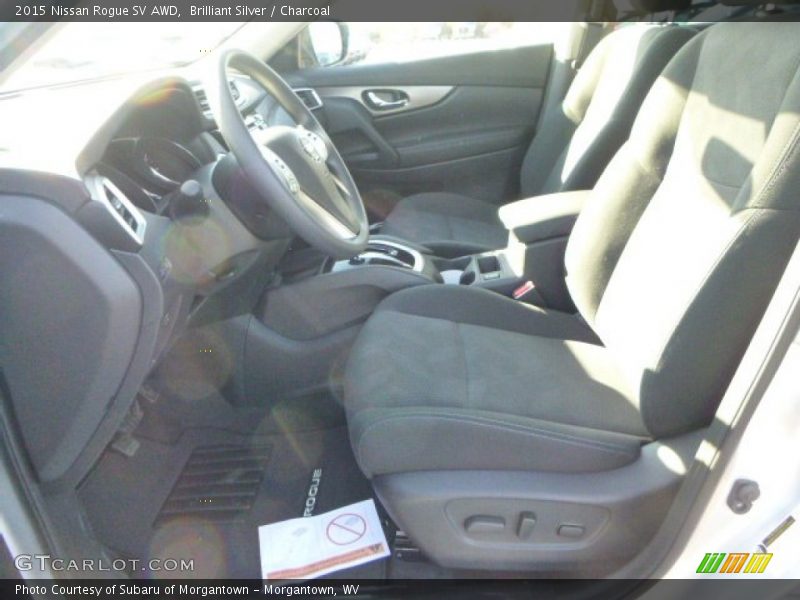 Brilliant Silver / Charcoal 2015 Nissan Rogue SV AWD