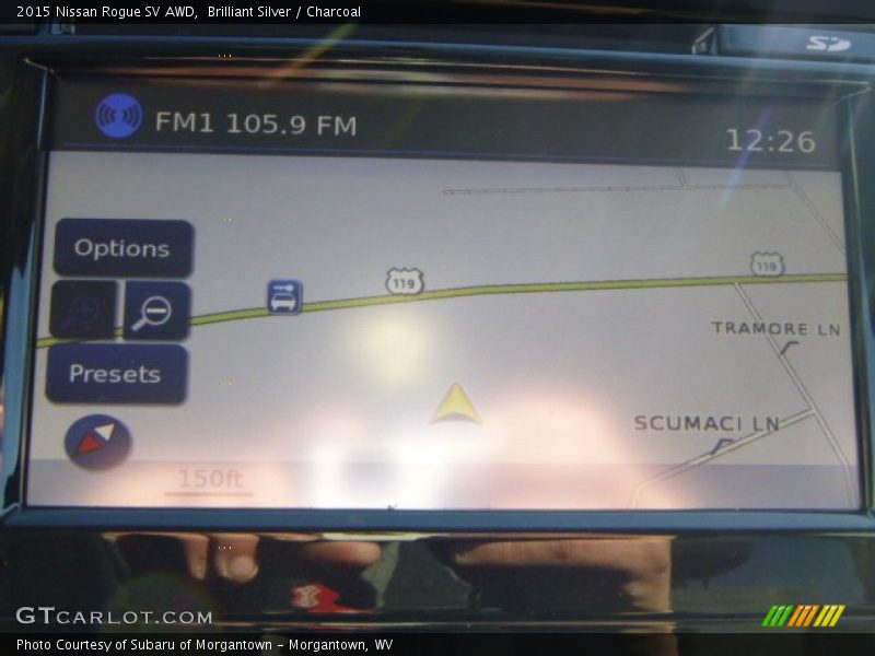 Brilliant Silver / Charcoal 2015 Nissan Rogue SV AWD