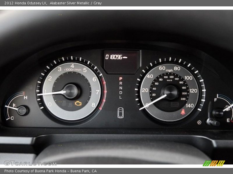 Alabaster Silver Metallic / Gray 2012 Honda Odyssey LX