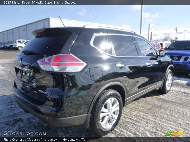 Super Black / Charcoal 2015 Nissan Rogue SV AWD