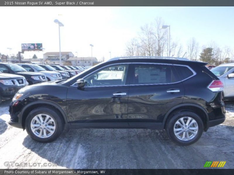 Super Black / Charcoal 2015 Nissan Rogue SV AWD