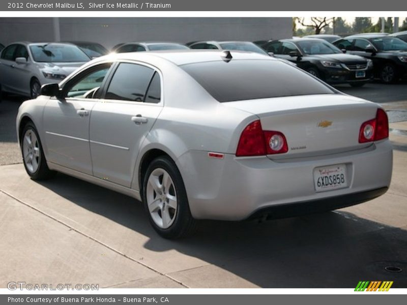 Silver Ice Metallic / Titanium 2012 Chevrolet Malibu LS