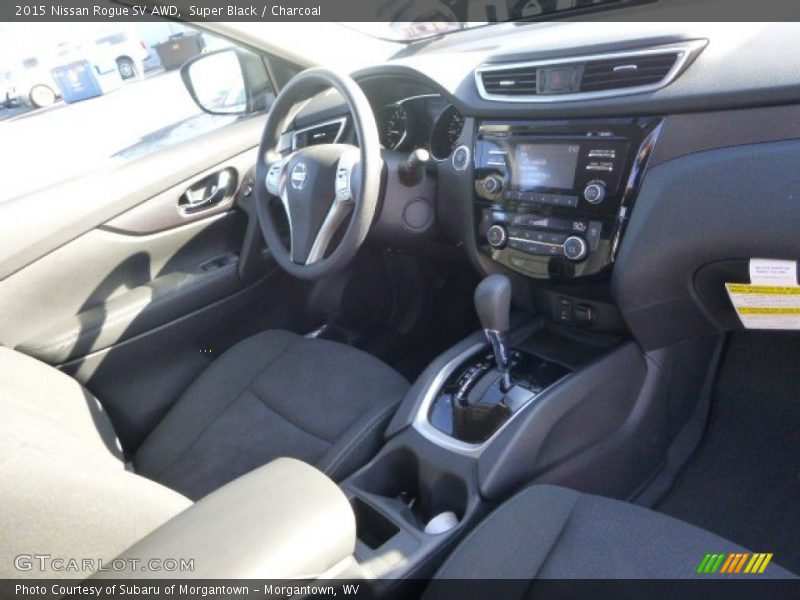Super Black / Charcoal 2015 Nissan Rogue SV AWD