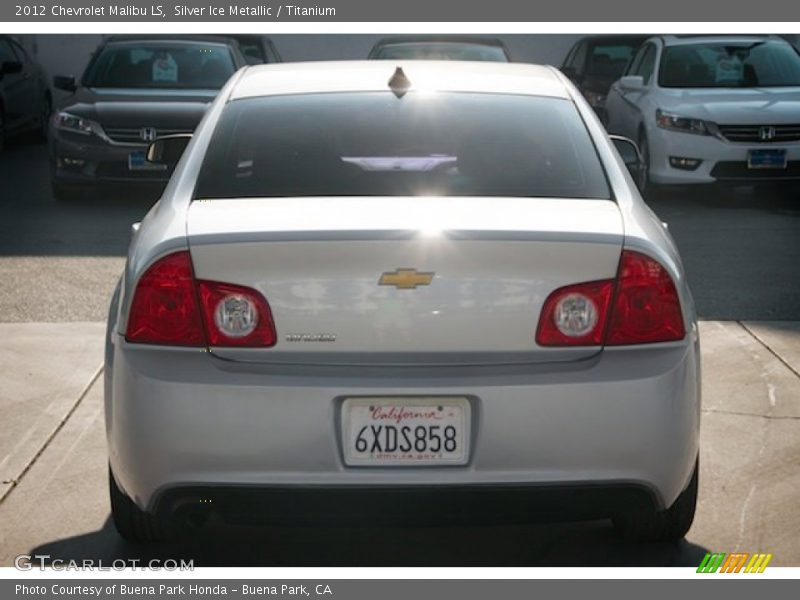 Silver Ice Metallic / Titanium 2012 Chevrolet Malibu LS