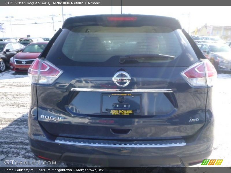 Arctic Blue Metallic / Almond 2015 Nissan Rogue S AWD