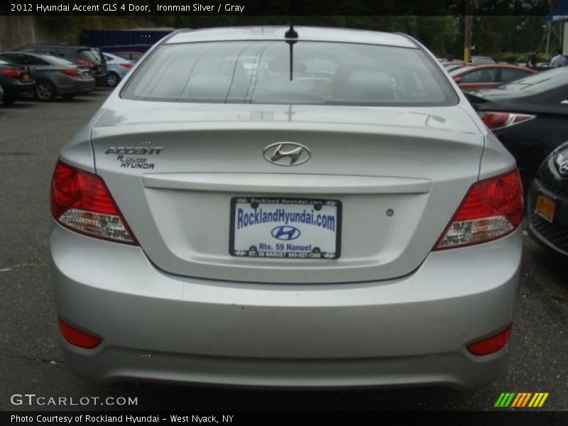 Ironman Silver / Gray 2012 Hyundai Accent GLS 4 Door