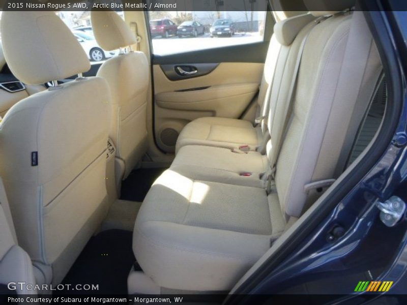 Arctic Blue Metallic / Almond 2015 Nissan Rogue S AWD
