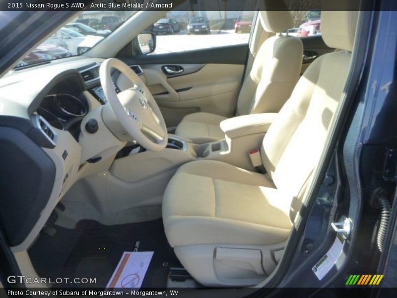 Arctic Blue Metallic / Almond 2015 Nissan Rogue S AWD