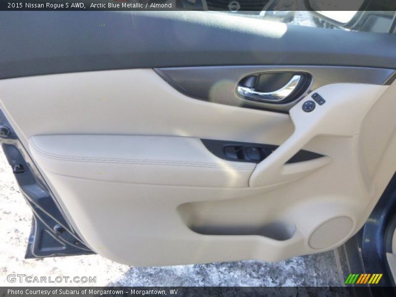 Arctic Blue Metallic / Almond 2015 Nissan Rogue S AWD