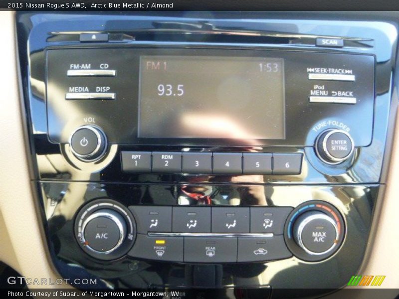 Arctic Blue Metallic / Almond 2015 Nissan Rogue S AWD