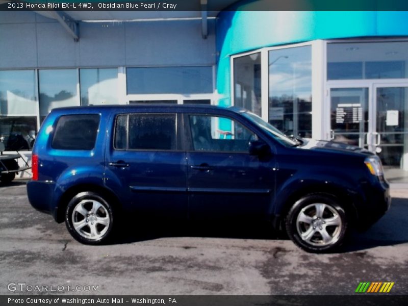Obsidian Blue Pearl / Gray 2013 Honda Pilot EX-L 4WD