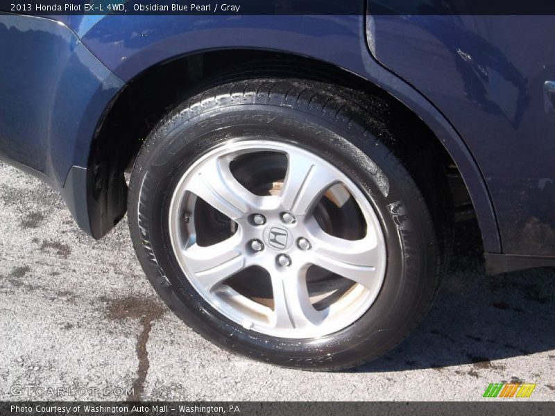 Obsidian Blue Pearl / Gray 2013 Honda Pilot EX-L 4WD