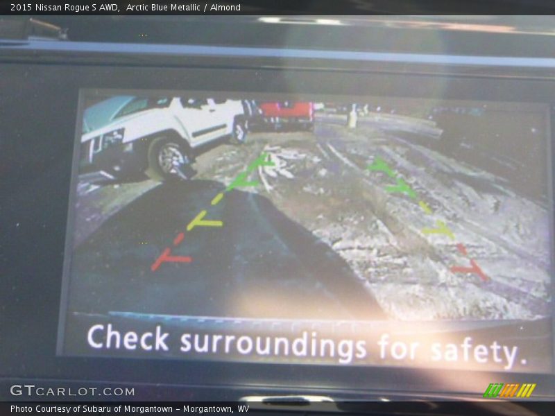 Arctic Blue Metallic / Almond 2015 Nissan Rogue S AWD